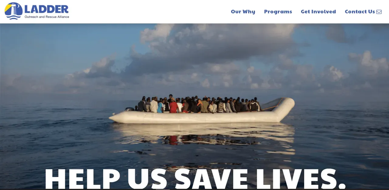 Screenshot of Ladder Saves — Nonprofit Organization Website